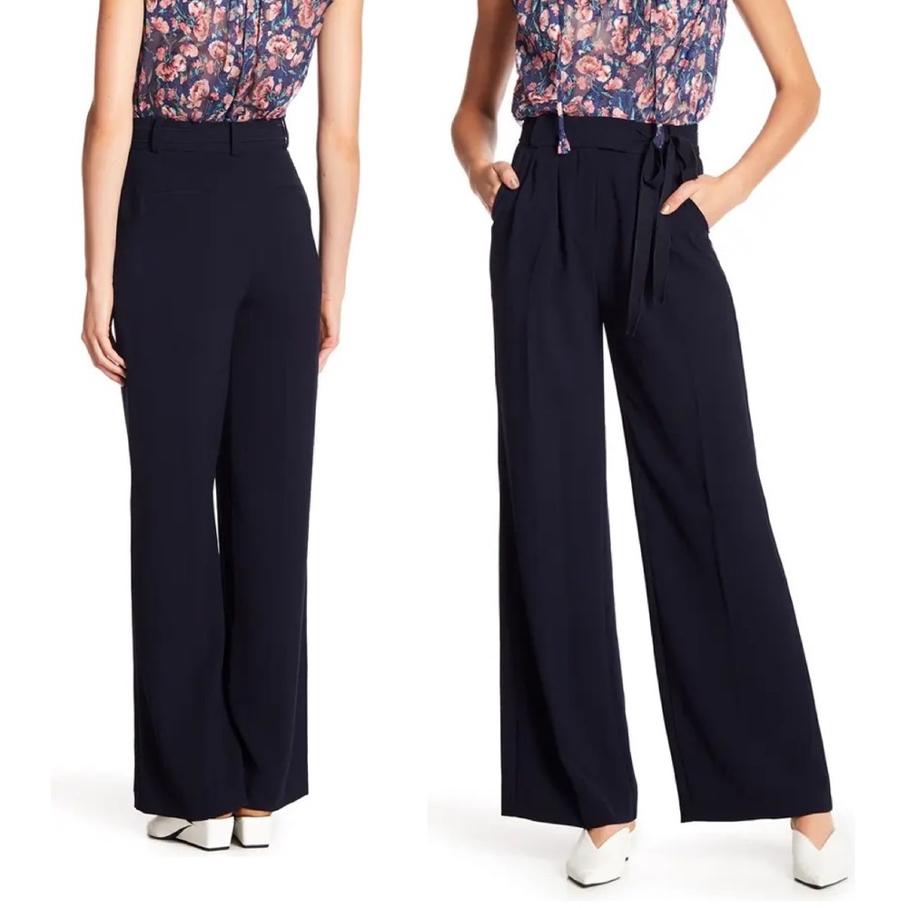 Crepe Wide Leg Side Tie Pants
REBECCA TAYLOR